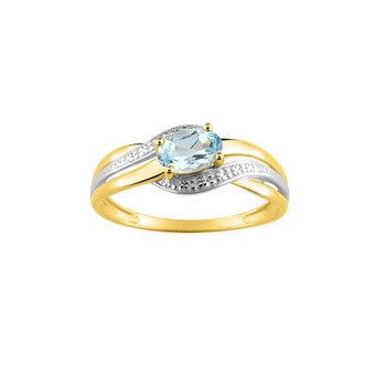 Bague Femme - topaze - Or 18 Carats