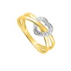 Bague Femme - Or 18 Carats - Diamant 0,02 Carats - vue V2