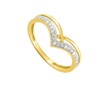 Bague Femme - Or 18 Carats - Diamant 0,05 Carats - vue V2