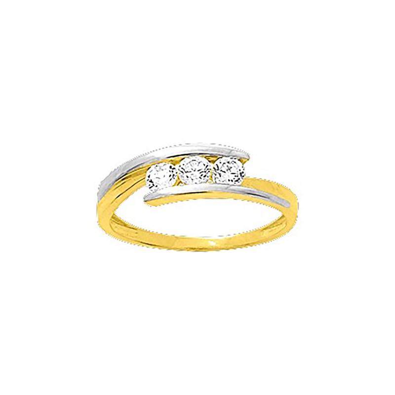 Bague Femme - Oxyde de zirconium - Or 18 Carats