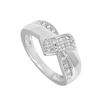Bague Femme - Or 18 Carats - Diamant 0,16 Carats