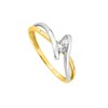 Bague Femme - Or 18 Carats - Oxyde de zirconium 0,25 Carats - vue V2