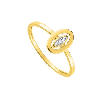 Bague Femme - Or 18 Carats - Diamant 0,02 Carats
