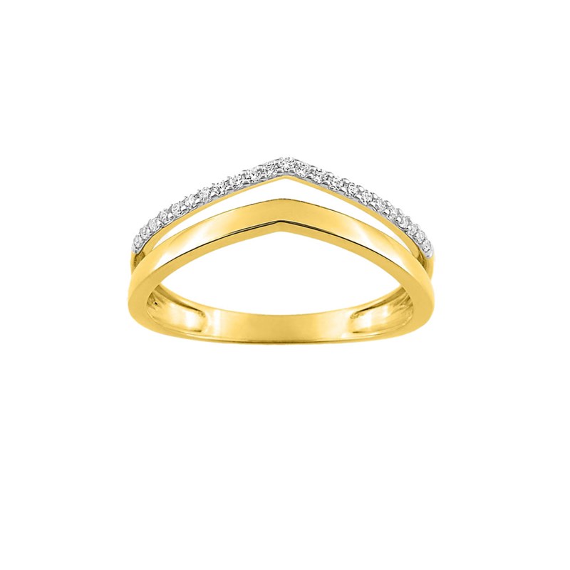 Bague Femme - Oxyde de zirconium - Or 18 Carats