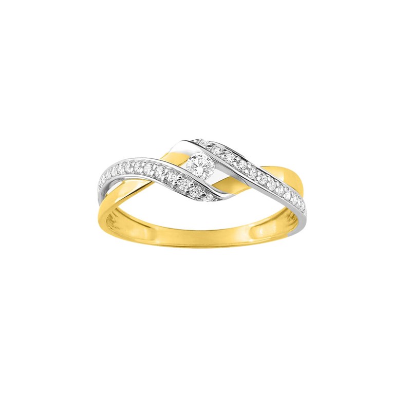 Bague Femme - Oxyde de zirconium - Or 18 Carats