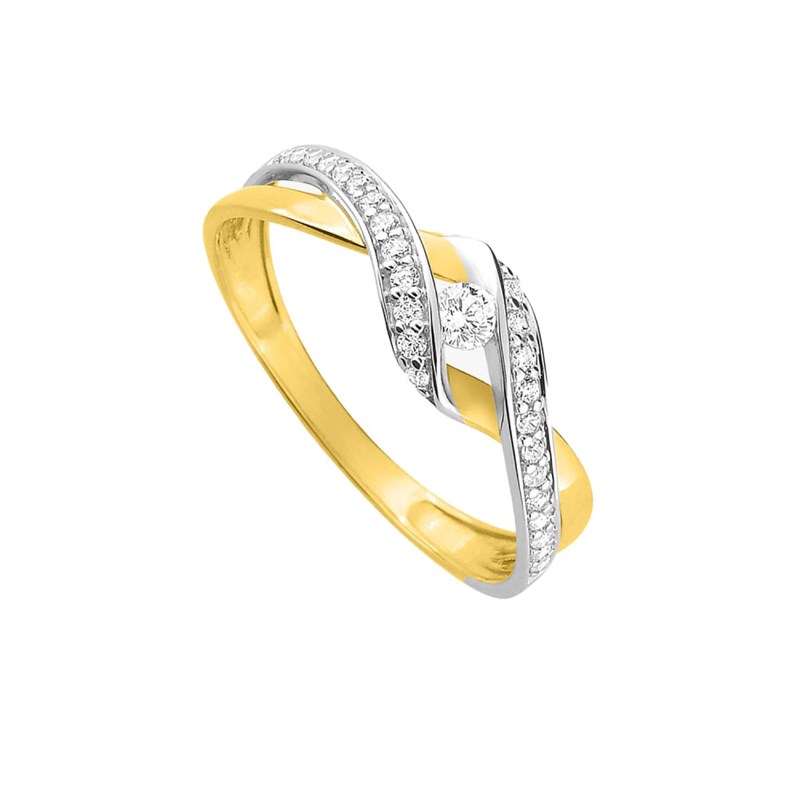 Bague Femme - Oxyde de zirconium - Or 18 Carats - vue 2