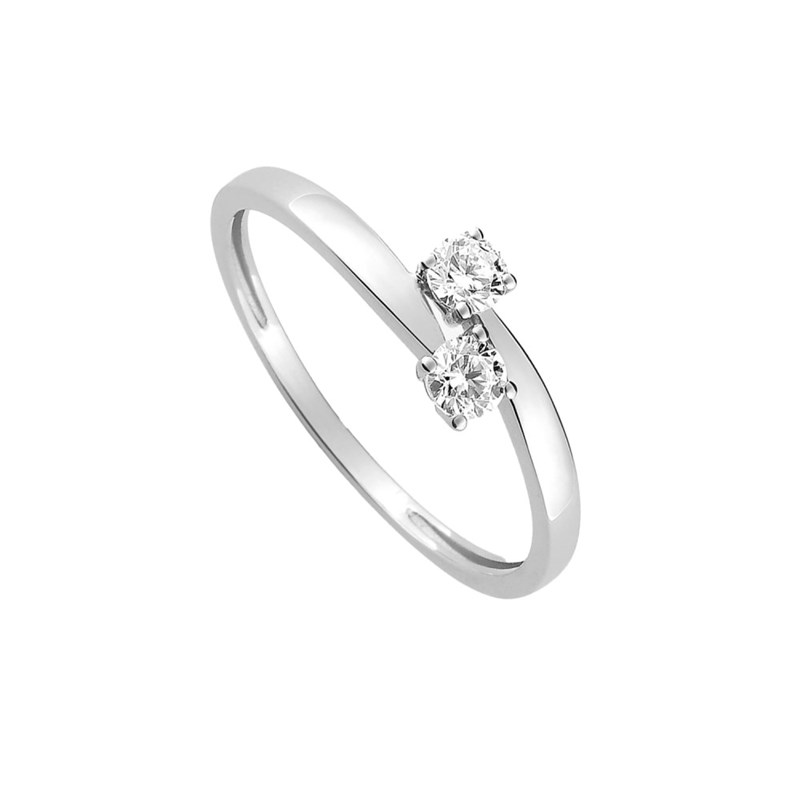 Bague Femme - Oxyde de zirconium - Or 18 Carats - vue 2