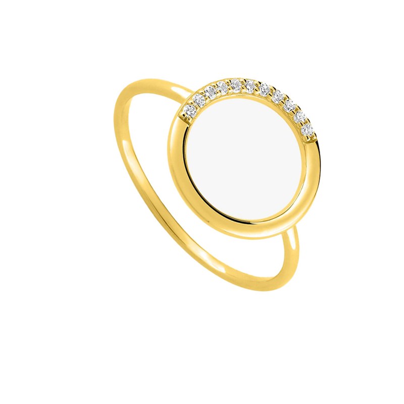 Bague Femme - Oxyde de zirconium - Or 18 Carats - vue 2