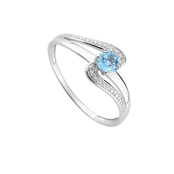 Bague Femme - topaze - Or 18 Carats