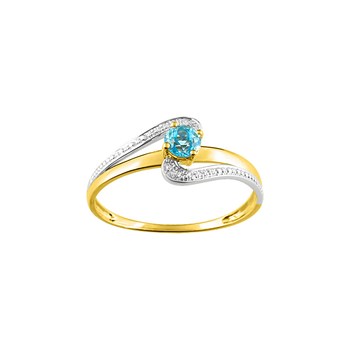 Bague Femme - topaze - Or 18 Carats