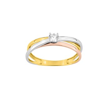 Bague Femme - Oxyde de zirconium - Or 18 Carats