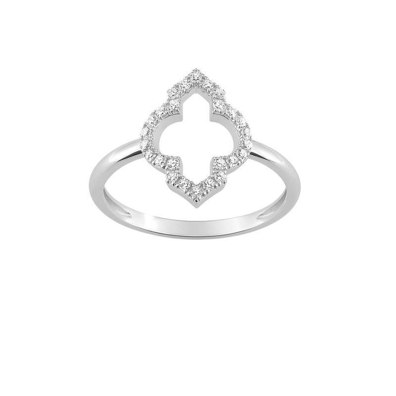 Bague Femme - Or 18 Carats - Diamant 0,16 Carats