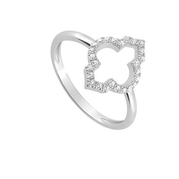 Bague Femme - Or 18 Carats - Diamant 0,16 Carats