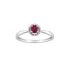 Bague Femme - Rubis - Oxyde de zirconium - Or 18 Carats - vue V1