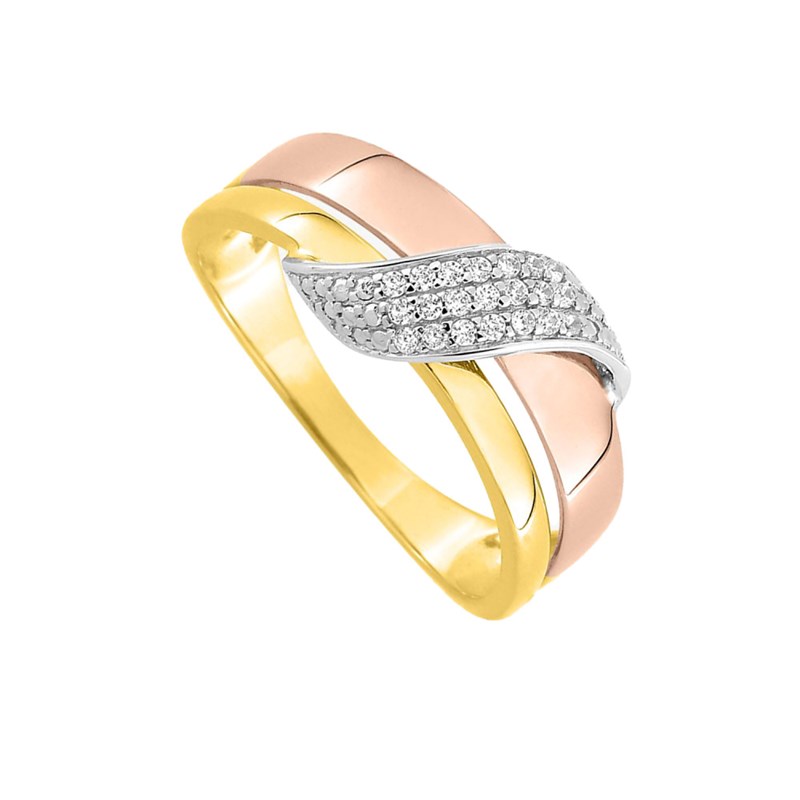 Bague Femme - Oxyde de zirconium - Or 18 Carats - vue 2