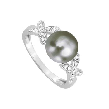 Bague Femme - Or 18 Carats - Diamant 0,09 Carats