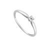 Bague Femme - Or 18 Carats - Diamant 0,1 Carats - vue V2