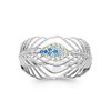 Bague Femme - Argent 925 - Oxyde de zirconium - vue V1