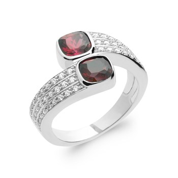 Bague Femme - Argent 925 - Oxyde de zirconium