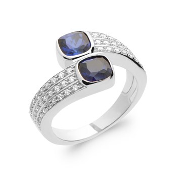 Bague Femme - Argent 925 - Oxyde de zirconium