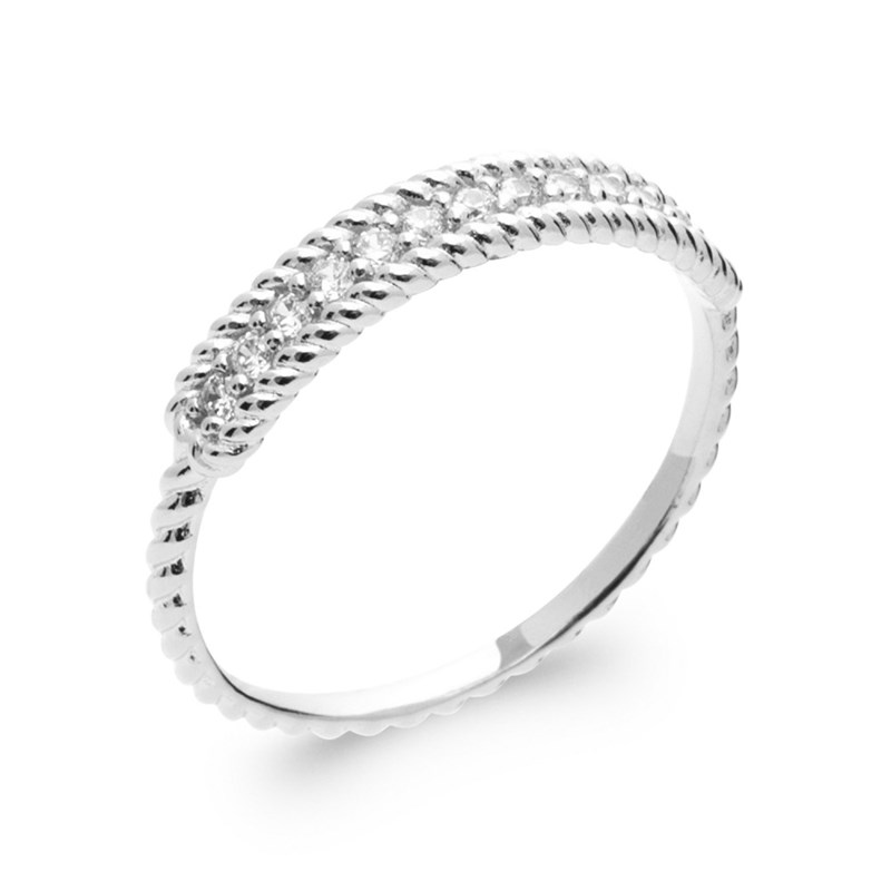 Bague Femme - Argent 925 - Oxyde de zirconium - vue 2