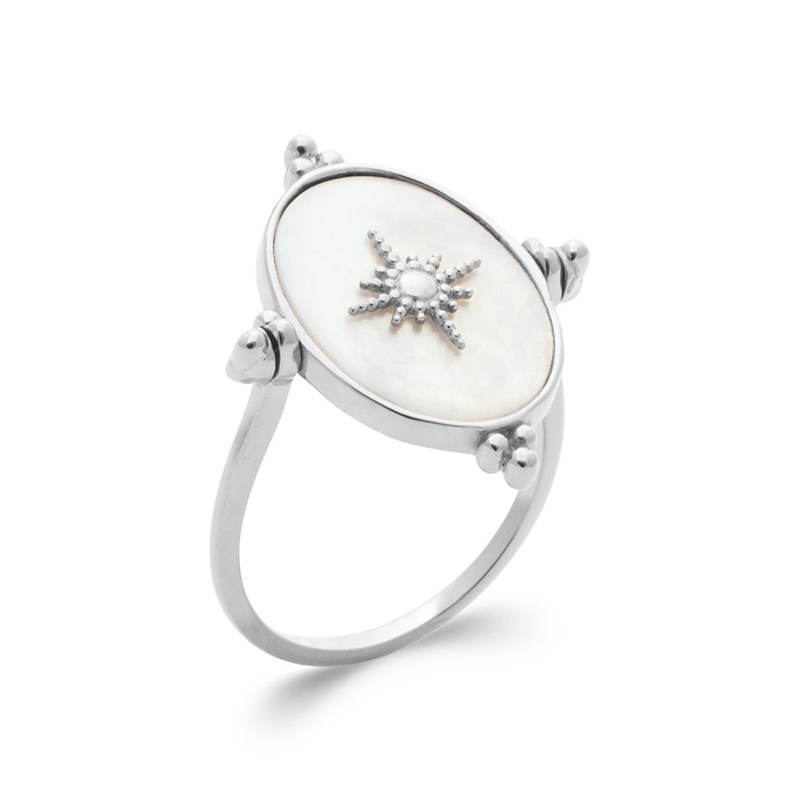 Bague Femme - Argent 925 - Nacre - vue 2