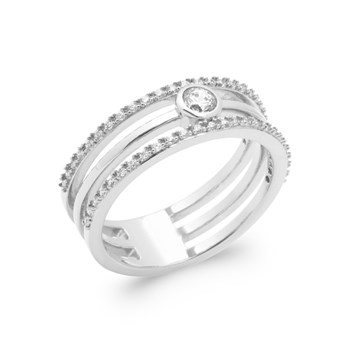 Bague Femme - Argent 925 - Oxyde de zirconium