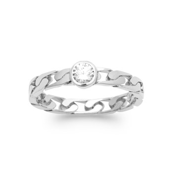 Bague Femme - Argent 925 - Oxyde de zirconium