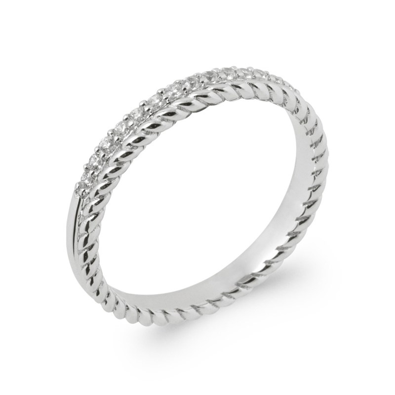 Alliance Femme - Argent 925 - Oxyde de zirconium - vue 2