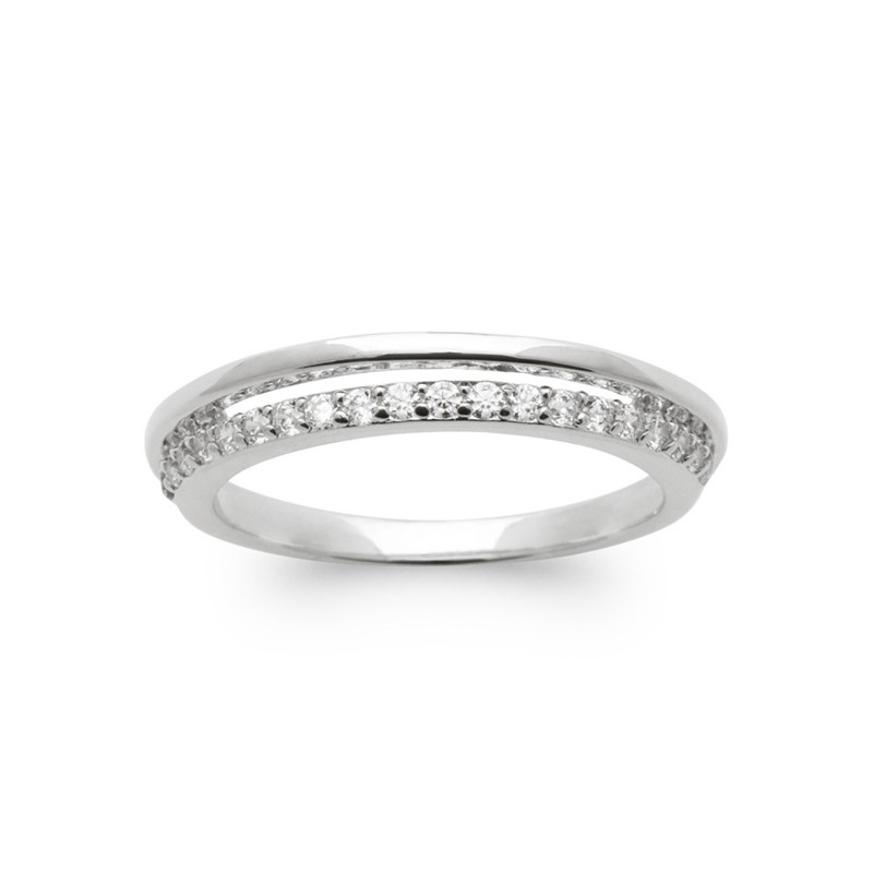 Alliance Femme - Argent 925 - Oxyde de zirconium