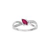 Bague Femme - Rubis - Oxyde de zirconium - Or 18 Carats - vue V1