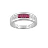 Bague Femme - Rubis - Or 18 Carats - Diamant 0,05 Carats - vue V1