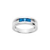 Bague Femme - saphir - Or 18 Carats - Diamant 0,05 Carats - vue V1