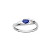 Bague Femme - Saphir - Or 18 Carats - Diamant 0,02 Carats - vue V1