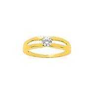 Bague Femme - Oxyde de zirconium - Or 18 Carats