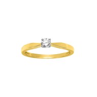 Bague Femme - Or 18 Carats - Diamant 0,18 Carats