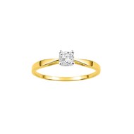 Bague Femme - Or 18 Carats - Zirconium 0.30 ct