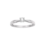 Bague Femme - Or 18 Carats - Diamant 0,23 Carats