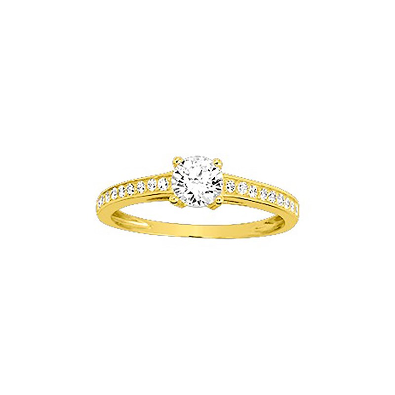 Bague Femme - Oxyde de zirconium - Or 18 Carats