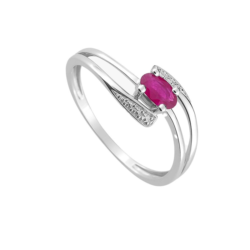 Bague Femme - rubis - Or 18 Carats - vue 2