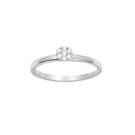 Bague Femme - Or 18 Carats - Diamant 0,1 Carats