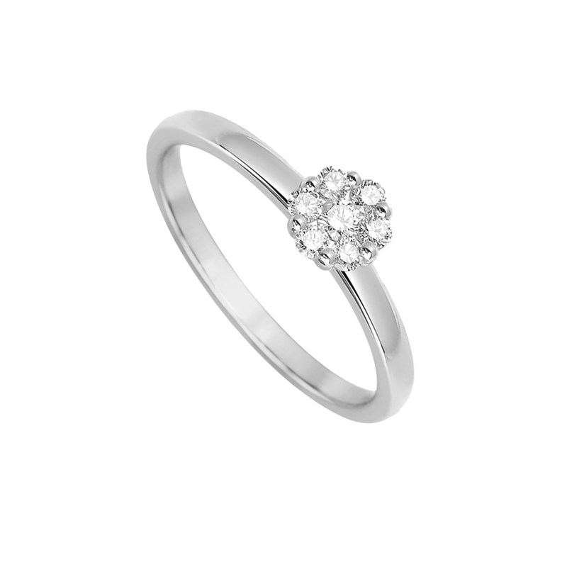 Bague Femme - Or 18 Carats - Diamant 0,2 Carats - vue 2