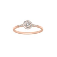 Bague Femme - Or 18 Carats - Diamant 0,1 Carats