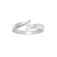 Bague Femme - Or 18 Carats - Diamant 0,1 Carats