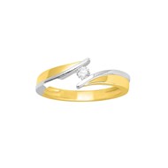 Bague Femme - Or 18 Carats - Diamant 0,1 Carats