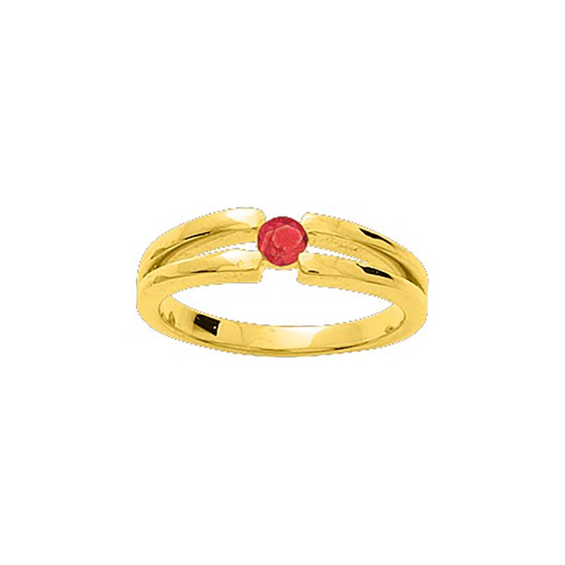 Bague Femme - rubis - Or 18 Carats