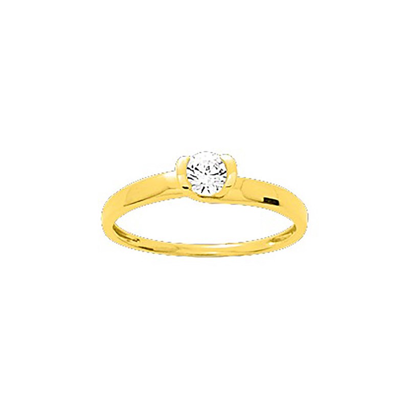 Bague Femme - Oxyde de zirconium - Or 18 Carats