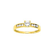 Bague Femme - Oxyde de zirconium - Or 18 Carats