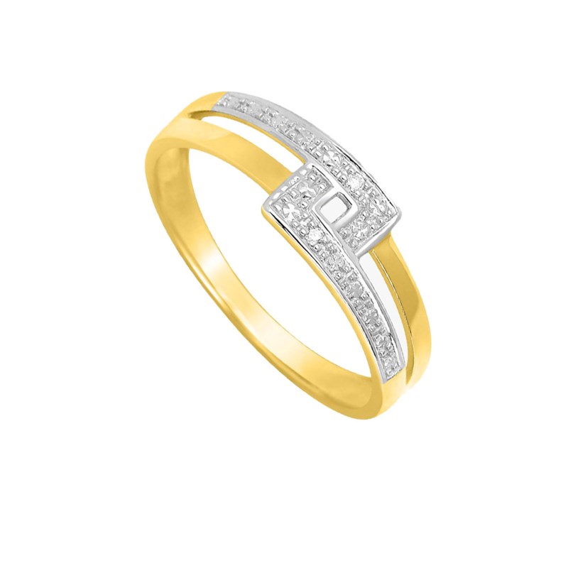 Bague Femme - Or 18 Carats - Diamant 0,01 Carats - vue 2