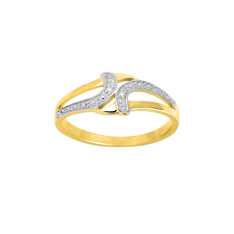 Bague Femme - Or 18 Carats - Diamant 0,01 Carats